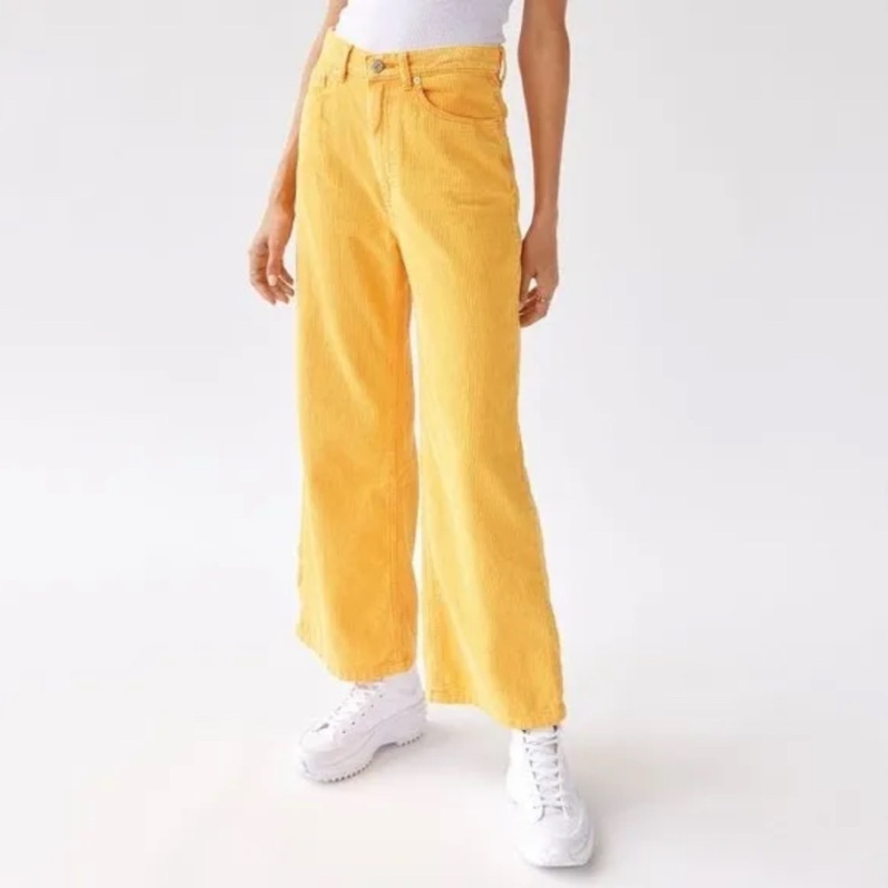 BDG Sunny Yellow Wide Leg Jeans